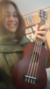 I'm happy 'cause I got an ukulele